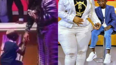 Guinean singer, Grand P, proposes to his Ivorian model girlfriend, Eudoxie Yao, months after their break up