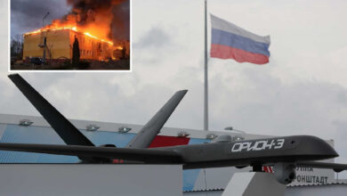 Russian drone shot down after ‘flying into Nato airspace’, Ukraine claims